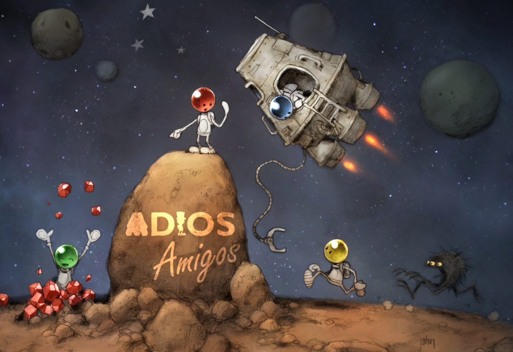 ADIOS Amigos Key Art